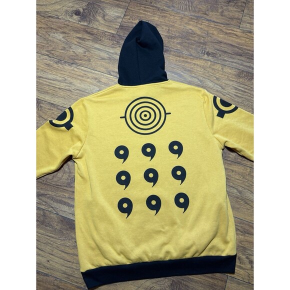 Naruto Shippuden 2007 hoodie Yellow Ripple Junction Large Cosplay EUC - Picture 9 of 10